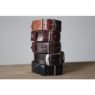 Single Pass Watch Strap | Guarded Goods | Handmade Leather Goods
