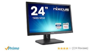 Amazon.com: Nixeus Vue 24" 144Hz Gaming Monitor, AMD FreeSync, 1920x1080, 1ms, A