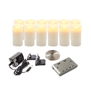 Electric hardwired low voltage shop led candles