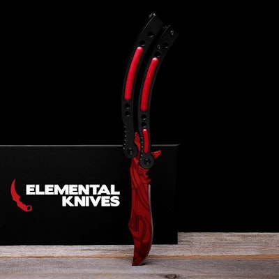 Real Slaughter Butterfly - Elemental Knives  (Sharp or Blunt/Dull)