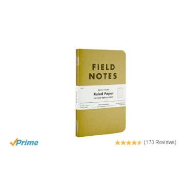 Amazon.com : Field Notes Kraft Ruled 3-Pack : Office Products