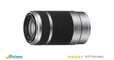 Amazon.com : Sony E 55-210mm F4.5-6.3 OSS Lens for Sony E-Mount Cameras Silver :