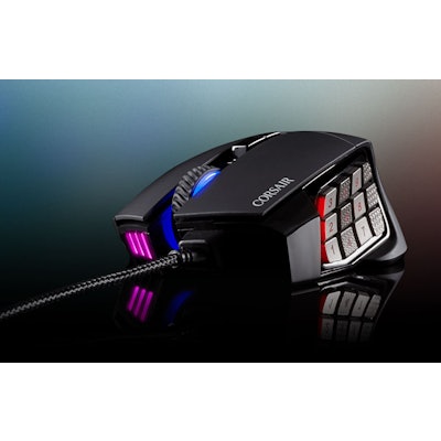 Scimitar PRO RGB Optical MOBA/MMO Gaming Mouse — Black