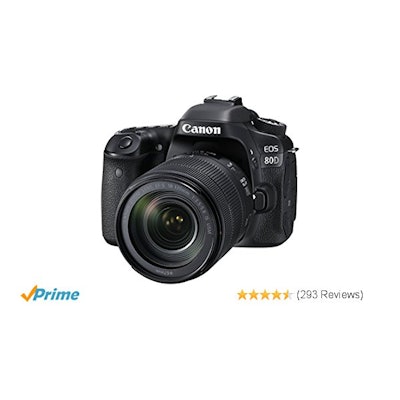Amazon.com : Canon EOS 80D Digital SLR Kit with EF-S 18-135mm f/3.5-5.6 Image St