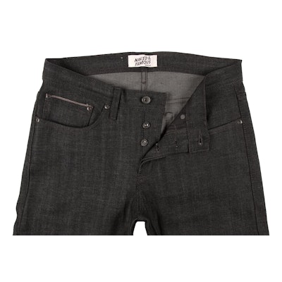 Naked Famous - Easy Guy - Black x Grey Stretch Selvedge