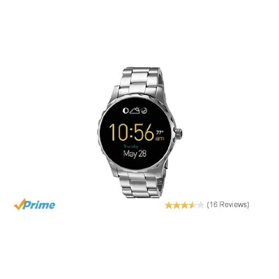 Amazon.com: Fossil Q Marshal Gen 2 Touchscreen Silver Stainless Steel Smartwatch