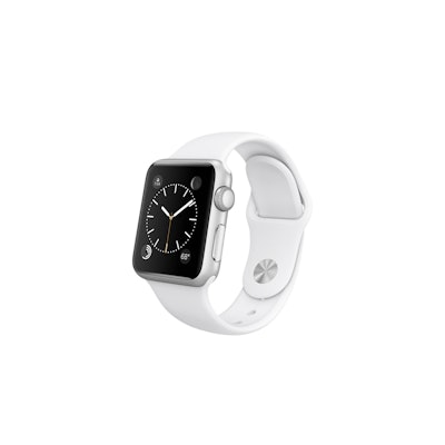 Apple Watch Sport - 38mm Silver Aluminum Case with White Sport Band  - Apple