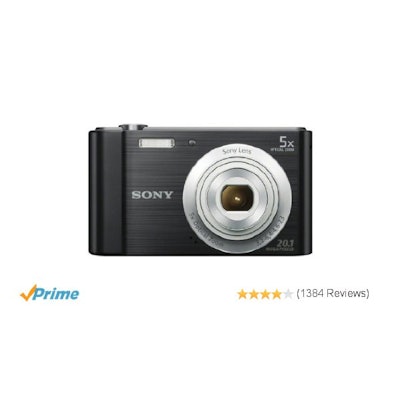 Amazon.com : Sony DSCW800/B 20.1 MP Digital Camera (Black) : Camera & Photo