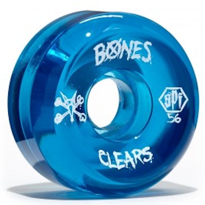 Bones SPF Skateboard Wheels - Clear Blue - 56mm