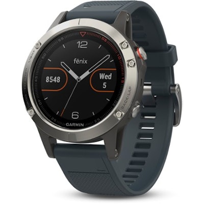 Garmin Fenix 5 GPS Watch at REIREI Garage Logo