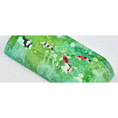 Zen Pond Spacebar/Enter/Shift artisan keycaps - Jelly Key