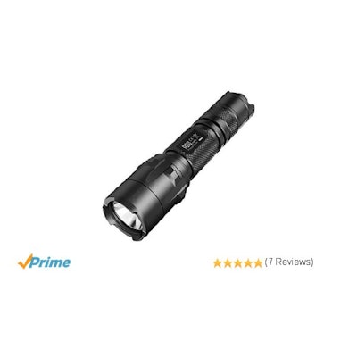 Amazon.com: NiteCore P20 Tactical Strobe Ready 800 Lumens LED Flashlight, Black: