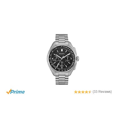 Amazon.com: Bulova Men's Special Edition Moon Watch Stainless Steel 96B258: Watc