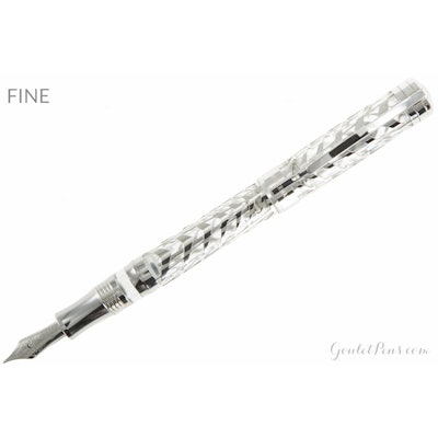 Visconti Watermark Fountain Pen - Fine (+ Free Leather 3-Pen Holder)