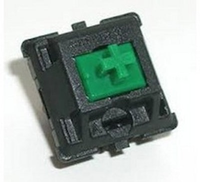 Cherry MX Green Keyswitch - Plate Mount - Tactile Click - 110 Pack by Cherry