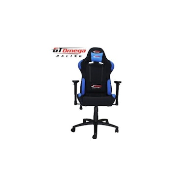 Amazon.com - GT Omega PRO Racing Office Chair Black with side Blue Fabric -
