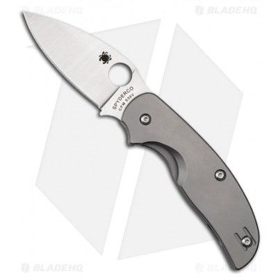 Spyderco Sage 2 Titanium Folding Knife (Plain) C123TIP - Blade HQ