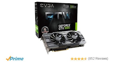 Amazon.com: EVGA GeForce GTX 1080 FTW GAMING ACX 3.0, 8GB GDDR5X, RGB LED, 10CM 