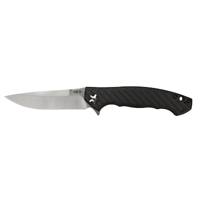 Zero Tolerance 0452CF Flipper Knife Carbon Fiber (4.1" Satin) ZT - Blade HQ