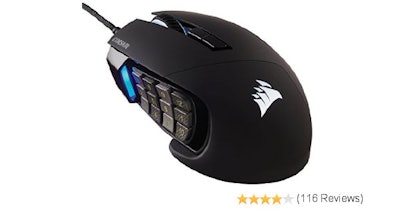 Amazon.com: Corsair Gaming SCIMITAR Pro RGB Gaming Mouse, Backlit RGB LED, 16000