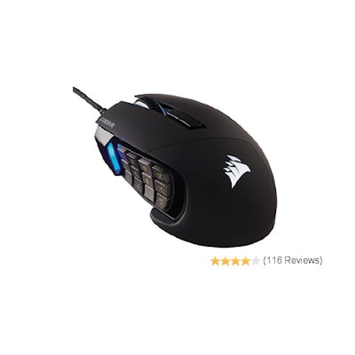 Amazon.com: Corsair Gaming SCIMITAR Pro RGB Gaming Mouse, Backlit RGB LED, 16000
