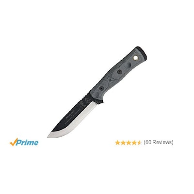 Amazon.com: Tops Knives B.O.B. Brothers of Bushcraft Knife w/ Black Handle: Spor