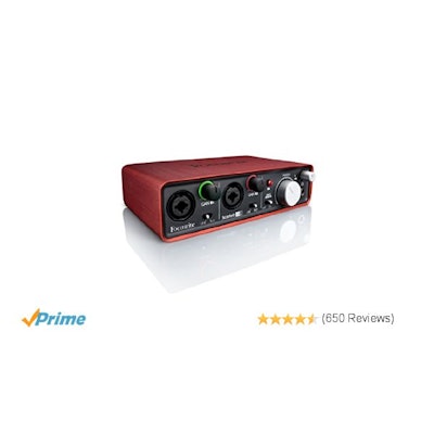 Amazon.com: Focusrite Scarlett 2i2 USB Recording Audio Interface: Musical Instru
