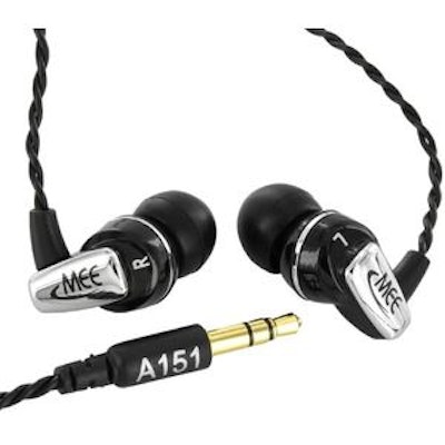 MEElectronics A151-BK Balanced Armature In-Ear Headphones