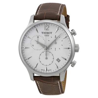Tissot T Classic Tradition Chronograph Silver Dial Men's Watch T0636171603700 -