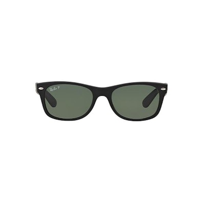 Ray-Ban RB2132 55 NEW WAYFARER 55 Green & Black Matte Polarized Sunglasses | Sun