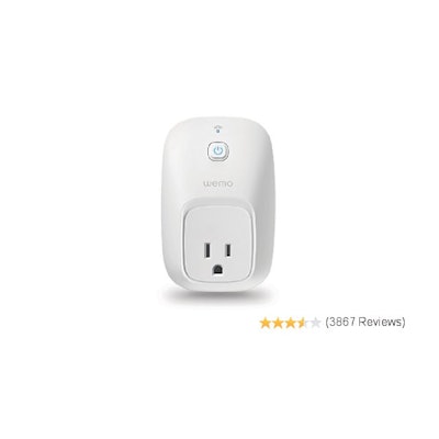 Amazon.com: Wemo Switch, Wi-Fi smart plug, control lights and appliances from yo