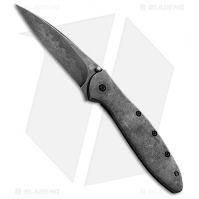 Kershaw Leek Composite Assisted Opening Knife (3" Blackwash) 1660CBBW - Blade HQ