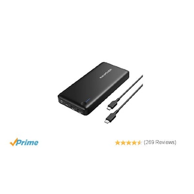 Amazon.com: USB C Power Bank RAVPower 26800 PD Portable Charger 26800mAh(Faster 