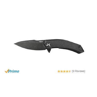 Amazon.com : Zero Tolerance 0095BW KVT Titanium Blackwash Knife, Black : Sports 