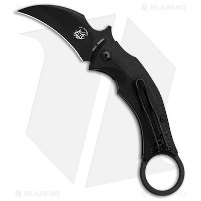 Fox Knives Bastinelli Black Bird| Karambit Knife | Black G-10 | FX-591