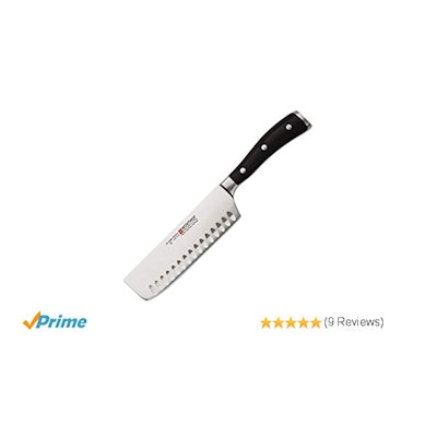 Amazon.com: Wusthof Classic Ikon 7" Hollow Edge Nakiri Knife: Kitchen & Dining
