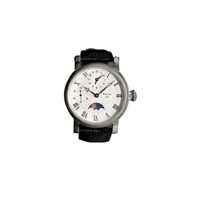 Amazon.com: Parnis Men's Hand Wind Mechanical Watch Two Times Moon Phase Seagull