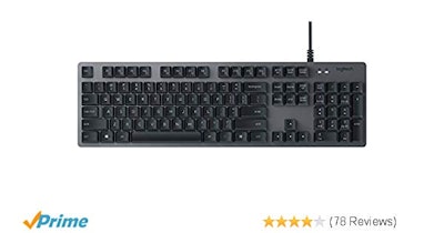 Amazon.com: Logitech K840 Mechanical Keyboard with Romer G Mechanical Switches f