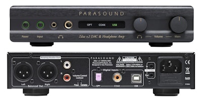 Parasound Zdac v.2 DAC and Headphone Amp