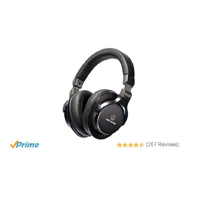 Amazon.com: Audio-Technica ATH-MSR7BK SonicPro Over-Ear High-Resolution Audio He