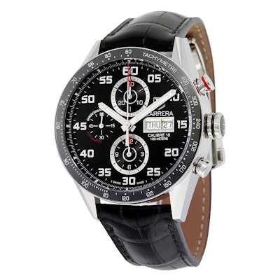 Tag Heuer Carrera Black Dial Automatic Chronograph Men's Watch CV2A1R.FC6235 - C