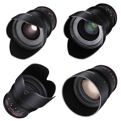 Rokinon 24, 35, 50, 85mm T1.5 Cine DS Lens Bundle for Canon EF