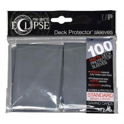 PRO-Matte Eclipse Smoke Grey Standard Deck Protector sleeve 100ct, Ultra PRO