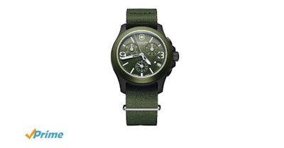 Amazon.com: Victorinox Swiss Army Men's 241531 Original Chronograph Green Nylon 