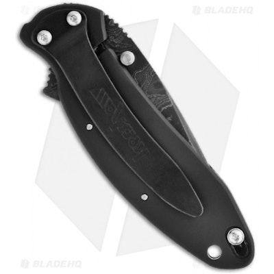 Kershaw Scallion Assisted Opening Knife Black (2.25" Damascus) 1620DAMBK - Blade