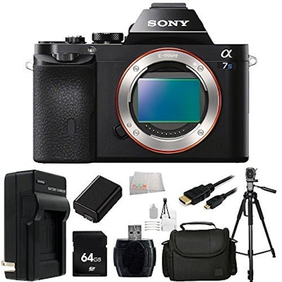 Sony Alpha a7S ILCE-7S/B ILCE-7S ILCE-7 Compact Full Frame Mirrorless Camera - B