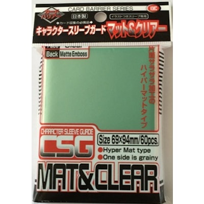 KMC Over Sized Matte Clear "Character Guard" Sleeves