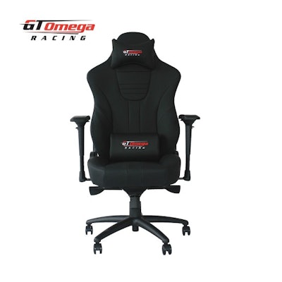 GT Omega MASTER XL Racing Office Chair Black Leather