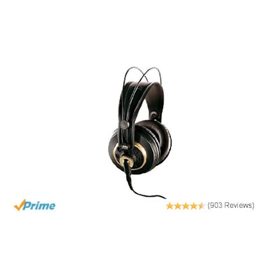 Amazon.com: AKG K 240 Semi-Open Studio Headphones: Musical Instruments