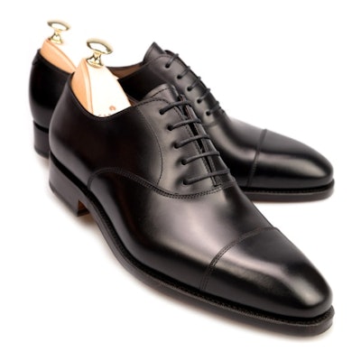 Black Captoe Oxford Shoes | CARMINA